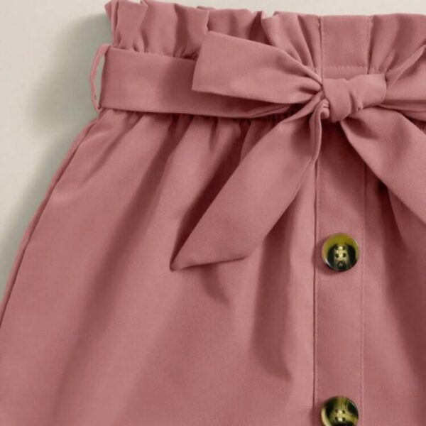 CONJUNTO REMERA Y POLLERA CON CINTO T 12 AÑOS - Imagen 2