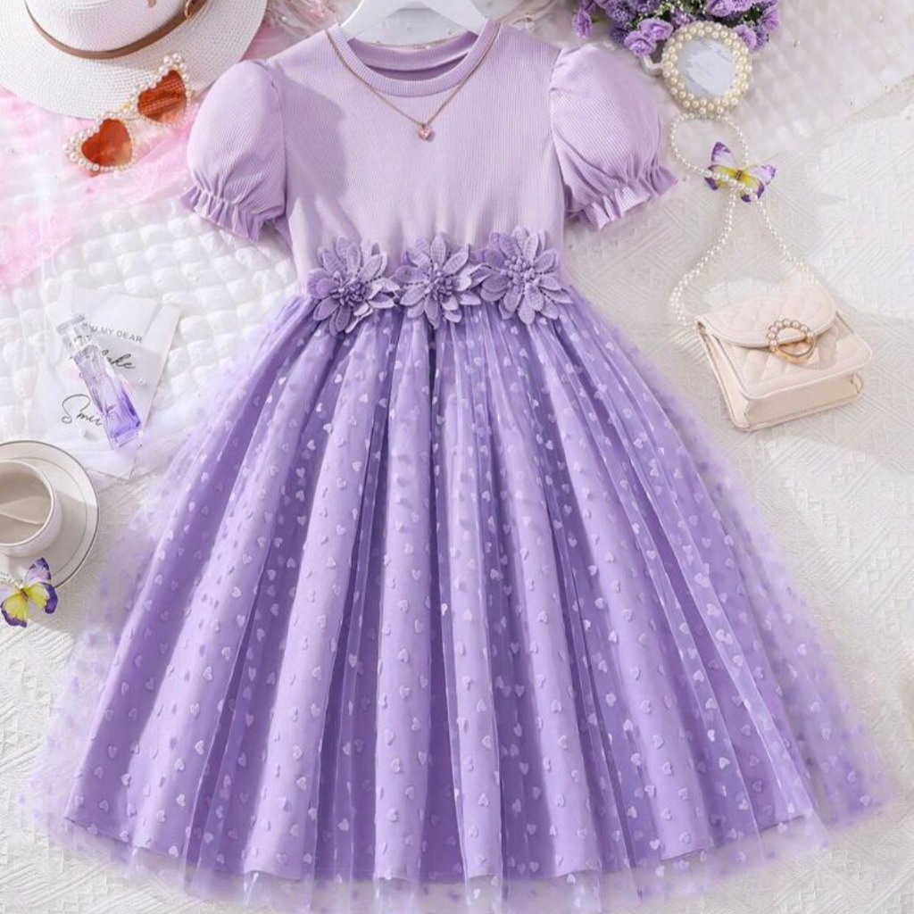 VESTIDO LILA CON FALDA TUL 11 AÑOS Suricatas Tienda Infantil