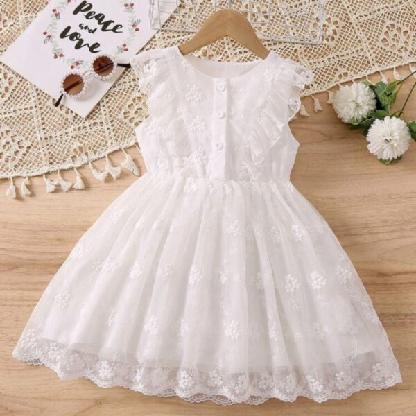 VESTIDO BLANCO T 6 AÑOS