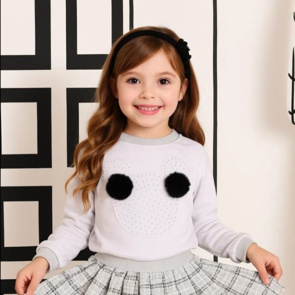 CONJUNTO MANGA LARGA MICKEY CON POLLERA Y VINCHA T 5 AÑOS - Imagen 2