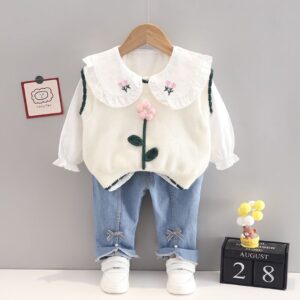 JEAN CAMISA MANGAS LARGAS Y JEAN T 12-18M