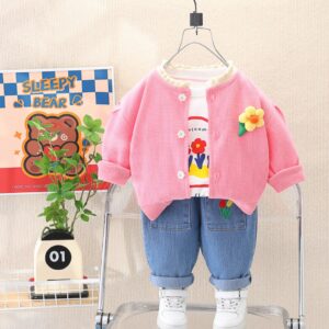 SET 3 PIEZAS, SAQUITO, REMERA MANGA LARGA Y PANTALÓN T 4 AÑOS