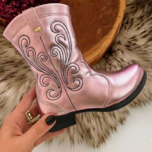 BOTA TEXANA ROSA CALCE BRASILERO