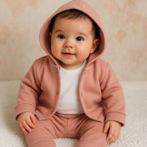 CONJUNTO 3 PIEZAS, CAMPERA, BODY MANGAS LARGAS Y PANTALON T 3-6 MESES