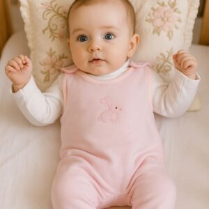 SET MANGAS LARGAS Y JARDINERA POLARCITO 6-9 MESES