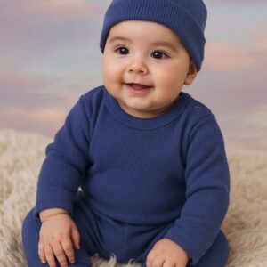 SET 3 PIEZAS, BODY PANTALON Y GORRITO T 0-3 MESES