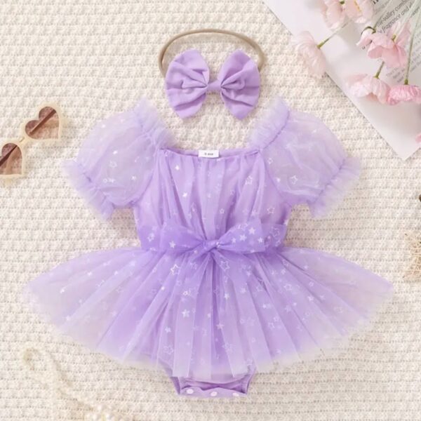 VESTIBODY CON VINCHA LILA 0-3 MESES