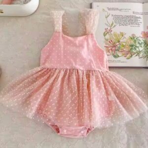 VESTIBODY ROSA TUL T 6-9 MESES