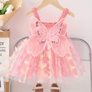 VESTIDO MARIPOSA CON ALITAS T 12-18 MESES