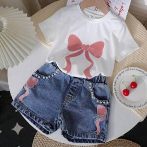 REMERA Y SHORT DE JEANS T 11 AÑOS