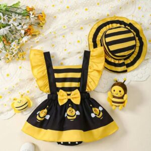 VESTIBODY ABEJITA CON GORRITO T 18-24 MESES