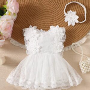 VESTIBODY BLANCO CON VINCHA T 9-12 MESES