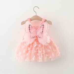 VESTIDO MARIPOSAS T 3-6 MESES