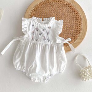 BODY BLANCO CON BORDADO 12-18 MESES