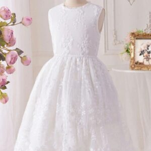 VESTIDO BLANCO ENCAJE T 10 AÑOS