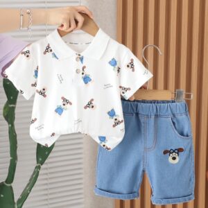 CONJUNTO REMERA Y SHORT 12-18M