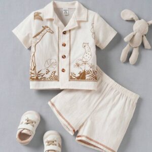 CONJUNTO CAMISA y SHORT LINO T 18-24 MESES