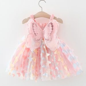 VESTIDO MARIPOSA CON ALITAS T 6-9 MESES