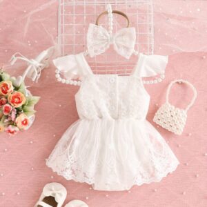 VESTIBODY BLANCO CON VINCHA 9-12 MESES