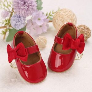 ZAPATITO CON MOÑO ROJO