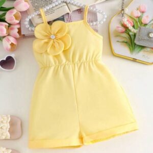 MONITO AMARILLO DETALLE FLOR T 2-3 AÑOS