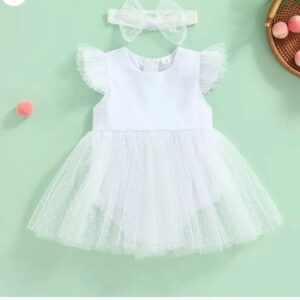 **OFERTA**VESTIBODY BLANCO CON VINCHA T 12-18M