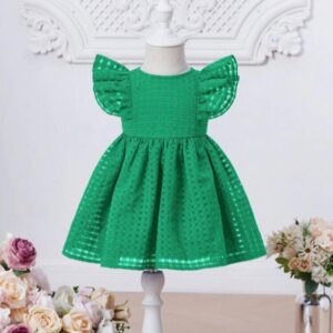 VESTIDO VERDE 12-18 MESES