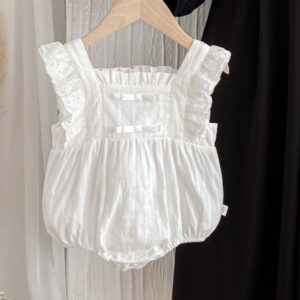 BODY  BLANCO DETALLE ENCAJE T 3-6 MESES