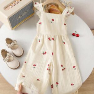 ENTERIZO BEIGE CEREZAS T 4 AÑOS