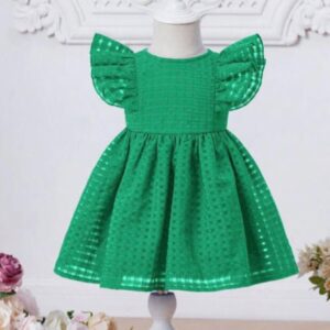 VESTIDO VERDE TALLE 6-9 MESES