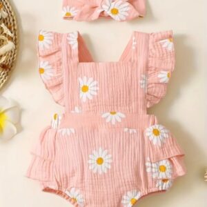 VESTIBODY MARGARITAS CON VINCHA T 9-12 MESES