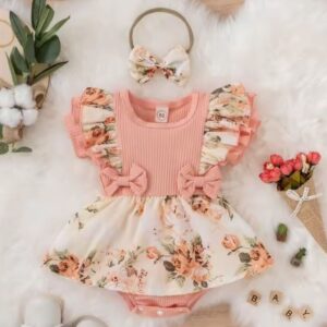 VESTIBODY ROSA VIEJO CON VINCHA T 12-18 MESES