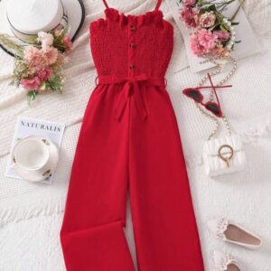 MONO ROJO CON CINTO T 8 AÑOS