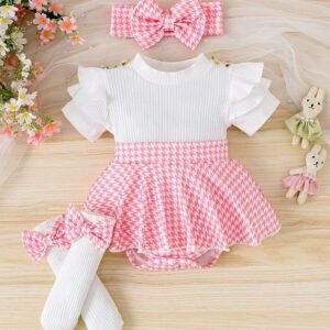 VESTIBODY CON VINCHA Y MEDIAS T 3-6 MESES