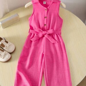 ENTERIZO FUCSIA CON CINTO T 5 AÑOS