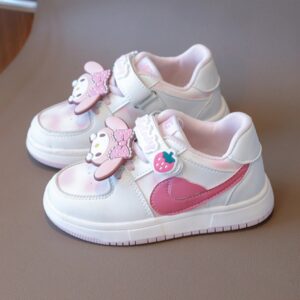 CALZADO BLANCO DETALLES ROSA MELODY