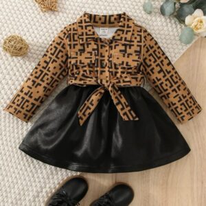 VESTIDO CON  CINTO T 6-9 MESES