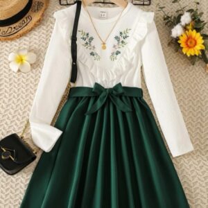 VESTIDO MANGAS LARGAS T 10 AÑOS