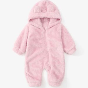 MONO PELUCHE CON CAPUCHA Y OREJITAS T 18-24 M