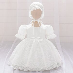 VESTIDO BAUTISMO CON GORRITO T 12-18 MESES