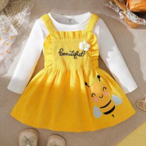 MANGAS LARGA  CON JUMPER DE ABEJITAS  2-3 AÑOS