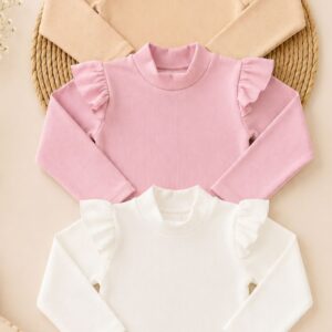 BODY POLERITA ROSA CON VOLADITOS T 2-3 AÑOS