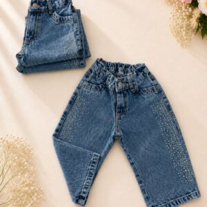 JEANS CELESTE STRASS T 12 MESES