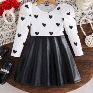 VESTIDO  MANGAS LARGAS CUERINA T 6 AÑOS
