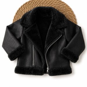 CAMPERA GAMULÁN NEGRO T 2-3 AÑOS