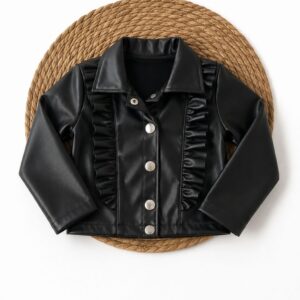 CAMPERA  CUERINA NEGRO T 18-24 MESES