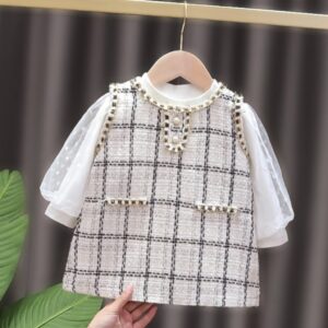 VESTIDO CON BLUSA MANGAS LARGAS 9-12M