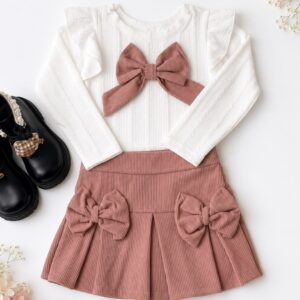 MANGAS LARGAS CON SHORT POLLERA ROSA VIEJO T 7 AÑOS