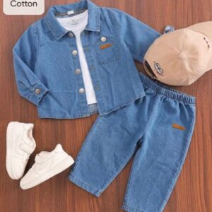 CONJUNTO CAMPERA Y PANTALÓN DE JEANS T 9-12 MESES