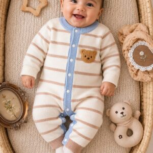 ENTERIZO HILO ALGODON T 3-6 MESES